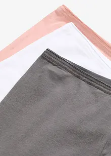 Lang dameboxer (3-pack) med økologisk bomull, bonprix