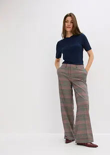 Ribbestrikket topp i myk viskosemiks, bonprix