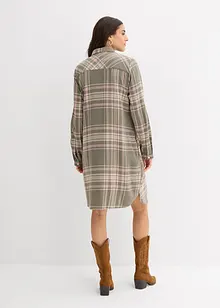 Skjortekjole i 100% bomull, bonprix