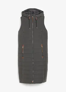 Lang, vattert vest, bonprix