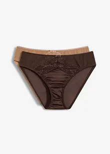 Truse med glanseffekt (2-pack), bonprix