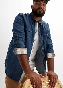 Denimskjorte i 100% bomull, bonprix