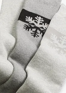 Termoknestrømper med myk frotté på innsiden og økologisk bomull (3-pack), bonprix