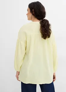 Oversized bluse i musselin, bonprix