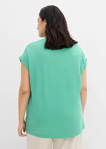 Lang topp av 100% økologisk bomull (2-pack), bonprix