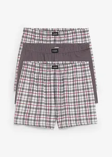 Ledig boxershorts (3-pack) rutete, bonprix