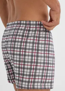 Ledig boxershorts (3-pack) rutete, bonprix