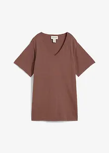 Finstrikket topp med lin, bonprix