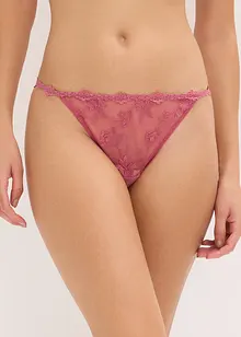 Tangatruse med string og blomsterblonder, bonprix