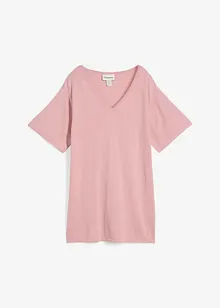 Finstrikket topp med lin, bonprix