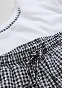 Kort pyjamas i 100% bomull med korte ermer, bonprix
