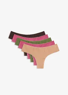 Brasiliansk truse med bomull (5-pack), bonprix