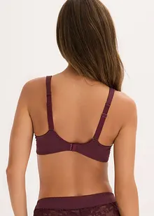 Vattert BH med vatterte skulderbånd og delikate blonder, bonprix