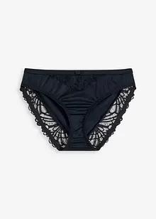 Truse i materiale med glans, bonprix