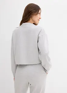 Sweatjakke av lett viskosemiks med glans, bonprix
