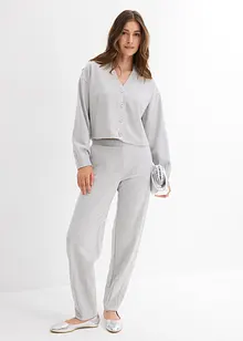 Sweatjakke av lett viskosemiks med glans, bonprix