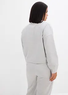 Sweatjakke av lett viskosemiks med glans, bonprix