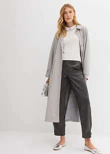 Poloskjorte i viskosemiks, bonprix