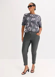 Stretchbukse med glanseffekt, bonprix