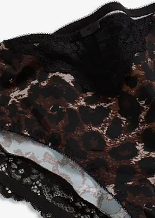 Truse med høy midje og nydelige blonder (2-pack), bonprix