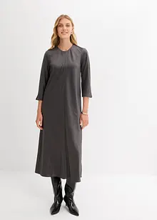 Midikjole i glinsende sateng, bonprix