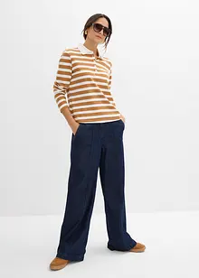 Poloskjorte i fast økologisk bomull, bonprix