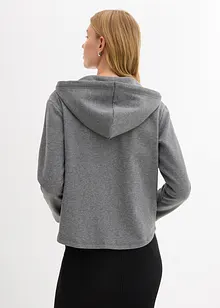 Sweatjakke med hette av myk scuba, bonprix