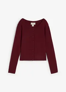 Kort finstrikket jakke, bonprix