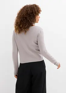 Kort finstrikket jakke, bonprix