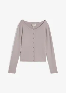 Kort finstrikket jakke, bonprix