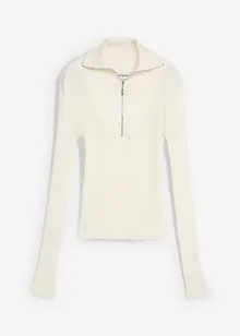 Ribbestrikket topp i myk viskosemiks, bonprix