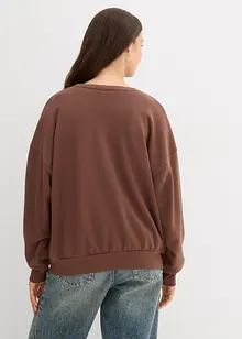 Oversized sweatshirt i myk bomullsmiks, bonprix