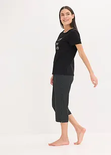 Capri-pyjamas i 100% økologisk bomull, bonprix