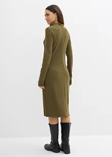 Kjole i Punto di Roma-materiale med ståkrage, bonprix