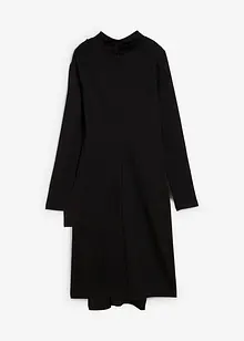 Kjole i Punto di Roma-materiale med ståkrage, bonprix