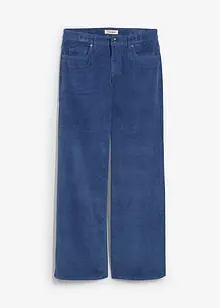 Cordbukse av elastisk bomullsmiks, bonprix