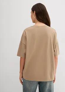 Oversized topp i 100% økologisk bomull, bonprix