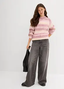 Grovstrikket genser i myk ullmiks, bonprix