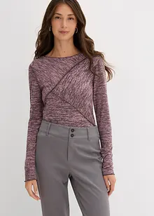 Langermet topp i myk viskosemiks, bonprix