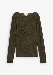 Langermet topp i myk viskosemiks, bonprix