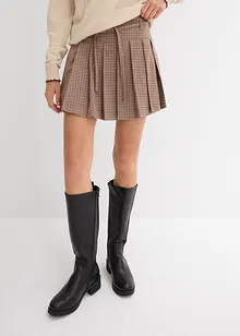 Kort bukseskjørt med motfolder, bonprix