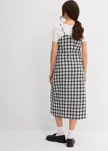 Flanellkjole med stropper av 100% bomull, bonprix