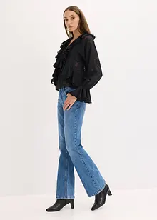 Lett transparent chiffonbluse, bonprix