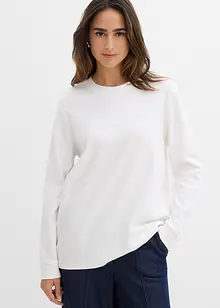 Langermet topp i 100% økologisk bomull, bonprix