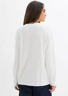 Langermet topp i 100% økologisk bomull, bonprix