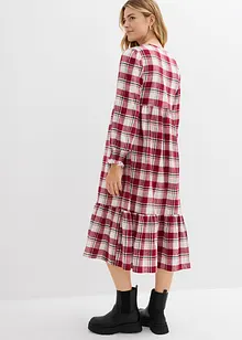 Midikjole i flanell, bonprix