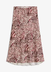 Satengskjørt med struktur, bonprix