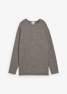 Lang sweatshirt i strikket look, bonprix