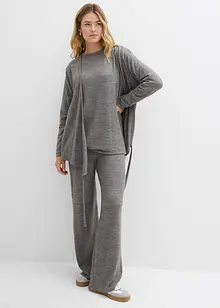 Lang sweatshirt i strikket look, bonprix