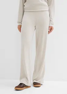 Vid bukse i strikket materiale, bonprix